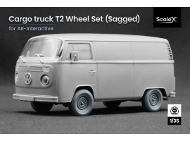 Набір коліс (з деформацією) для Cargo Truck T2 "Transporter" від AK-Interactive ScaleX WM-35019W Набір коліс (з деформацією) для Cargo Truck T2 "Transporter" від AK-Interactive ScaleX WM-35019W