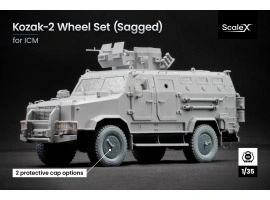 Набір коліс (з деформацією) для Козак-2 від ICM ScaleX WM-35006W Набір коліс (з деформацією) для Козак-2 від ICM ScaleX WM-35006W