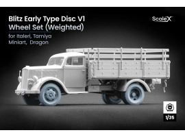 Набір коліс (з деформацією) для Blitz Early v1 від Italeri, Tamiya, Miniart, Dragon ScaleX WW-35006W Набір коліс (з деформацією) для Blitz Early v1 від Italeri, Tamiya, Miniart, Dragon ScaleX WW-35006W