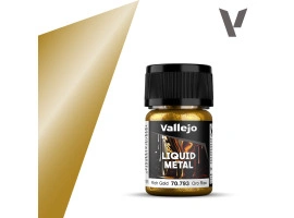 Краска на спиртовой основе Насыщенное золото (Rich Gold) Vallejo Liquid Metal VAL 70793 Краска на спиртовой основе Насыщенное золото (Rich Gold) Vallejo Liquid Metal VAL 70793